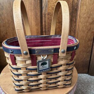 Longaberger 2003 Bee Basket Combo - with 2 Family Signatures